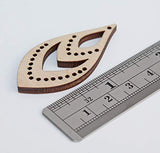 ALL SIZES BULK (12pc to 100pc) Unfinished Wood Laser Cutouts Teardrop Dangle Earring Jewelry Blanks Shape Crafts Made in Texas Texan Wood Crafts