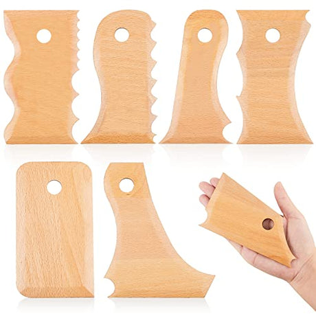 7 Pieces Big Size Pottery Foot Shaper Tools Pottery Trimming Tools Pottery Profile Rib Bundle Foot Shaper for Pottery Ceramics for Carving Clay Molds Amylove