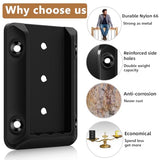 Steel DN Mate 20 PCS Deck Railing Bracket Connectors for 2x4 (Actual 1.5”x3.5”) Wood Post to Handrail Connection, Sturdy Nylon Stair Fence Railing Steel DN Mate