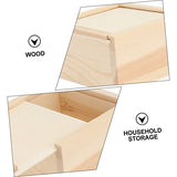 NOLITOY 6 Pcs small wooden box wood decor Unfinished Wooden Treasure Chest unfinished wood organizer plain Jewelry Collection Case Creative Jewelry NOLITOY