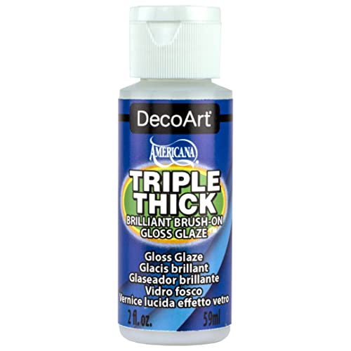 Triple Thick Brilliant Brush-On Gloss Glaze 2oz DecoArt