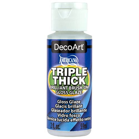 Triple Thick Brilliant Brush-On Gloss Glaze 2oz DecoArt