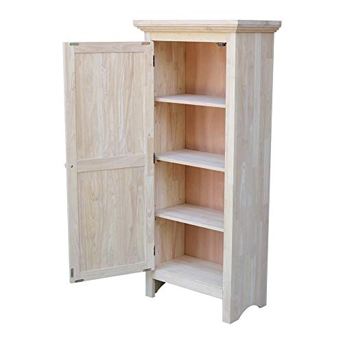 IC International Concepts Single Jelly Cabinet, 51-Inch, Unfinished