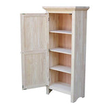 IC International Concepts Single Jelly Cabinet, 51-Inch, Unfinished IC International Concepts