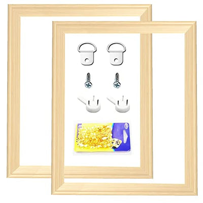 Cyauatt 2 Pack 12"x16"Canvas Wood Stretcher Bars, DIY Wood Canvas Frames Kit, Wooden Art Frames, Wood Stretching Bars for Gallery Wrap Oil Painting