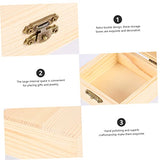 VOSAREA 8 pcs Packaging storage wooden box jewelry storage organizer wooden treasure chest wooden decor woodsy decor rustic wooden case wood ring VOSAREA