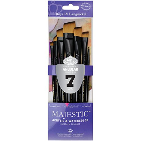 Majestic Angular Brush Set, 7/Pkg Majestic