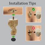 INKNOTE Solid Unfinished Wood Furniture Legs European Style Solid Wood Carving Furniture Replacement Feet for Sofa Cabinet Wardrobe Table Loveseat INKNOTE