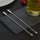 20 pcs Stainless Steel Coffee Beverage Stir Sticks Cocktail Stirrers Drink Swizzle Stick 7.4" Swizzle Stick Picks Tools SZLFSX