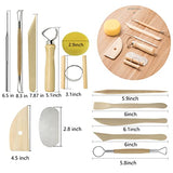 Artzuvs Clay Tools,28pcs Polymer & Pottery Sculpting Tools Set,Ceramic Tools, Modeling Clay Supplies Tools Kit for Artzuvs