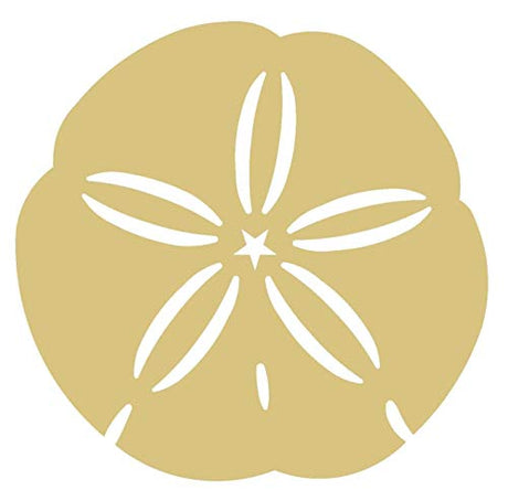 Sand Dollar Cutout Unfinished Wood Summer Decor Beach House Decor Door Hanger MDF Shaped Canvas Style 1 Diverse Woodworking