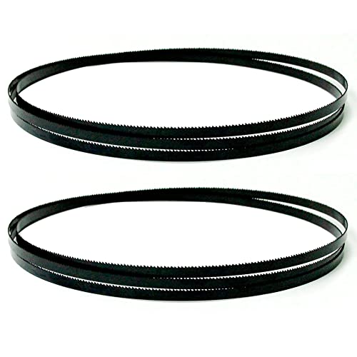 FOXBC 80 Inch x 3/16 Inch x 10 TPI Bandsaw Blades Wood Cutting for Sears Craftsman 12" Band Saw, Bosch, POWERTEC Band Saw Blades - 2 Pack FOXBC