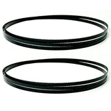 FOXBC 80 Inch x 3/16 Inch x 10 TPI Bandsaw Blades Wood Cutting for Sears Craftsman 12" Band Saw, Bosch, POWERTEC Band Saw Blades - 2 Pack FOXBC