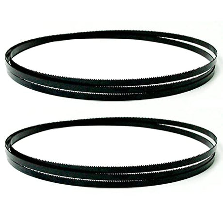 FOXBC 80 Inch x 3/16 Inch x 10 TPI Bandsaw Blades Wood Cutting for Sears Craftsman 12" Band Saw, Bosch, POWERTEC Band Saw Blades - 2 Pack FOXBC