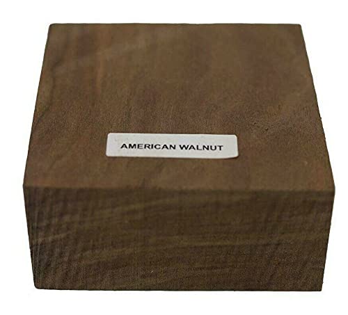 Beautiful American Walnut Bowl Blanks for Wood Turning, 10 inches x 10 inches x 2 inches (1 Pc)