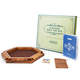 Vamslove Shut The Box Dice Game Wooden Board (L15 x W13) for 1 2 3 4 5 6 Player, 6 Sided 10 Numbers Math Games with 16 Dices for Kids Vamslove