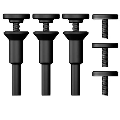 Crossarctic Cut-Off Wheel Mounting Mandrel Holder 3/8" & 1/4" Arbor Hole with 1/4" Shaft Stem for Die Grinder Accessories Drill Rotary Tool(3 Pack) - WoodArtSupply