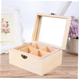 NOLITOY 1pc Box Unfinished Wooden Chest Unfinished Wood Treasure Chest Unfinished Wooden Jewelry Storage Unfinished Drawer Case Wood Crafts Wooden NOLITOY