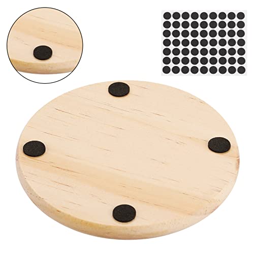 24 Pack Unfinished Wood Coasters, GOH DODD 4" Wood Slices for Nature Crafts & Wedding Decoration, Blank Coasters Wood Kit for DIY Architectural GOH DODD