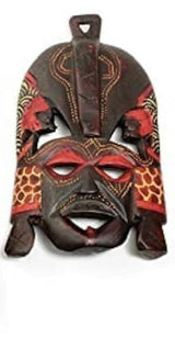 ShopHaven Africa Hand Carved Mask, Kenya Maasai Wall Art, African Art Decor ShopHaven