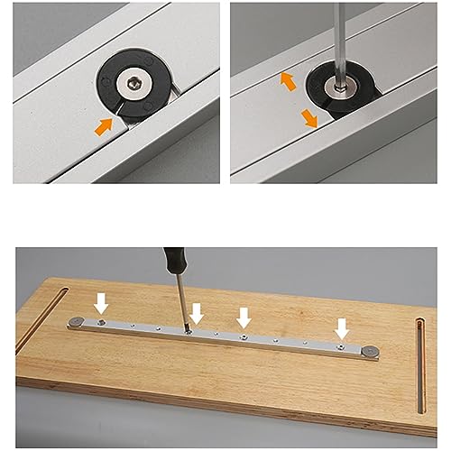 KETIPED Aluminium Alloy Miter Bar Clamping Tool Slider Table Saw Gauge Rod T-Slot Track Bar Rail for Router Tables and Woodworking,300mm-Red KETIPED