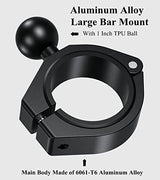 BRCOVAN 2 Pack, Aluminum Alloy Large Bar Clamp Mount with 1'' TPU Ball Fit for ATV UTV Roll Cage Round Rail Diameter 1.5'' 1.65'' 1.75'' 1.85'' 2'' BRCOVAN