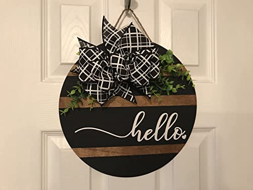 [Upgraded] 4 Pieces 1/4" Thick 12 Inch Round Wood Circles,Unfinished Round Wooden Discs Wood Rounds Wood Plaque Circle Boards Cutouts for Door Artificer