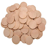 2 Inch Natural Wood Slices Unfinished Round Wood Coins for DIY Arts & Crafts Projects, 60 per Pack Axe Sickle