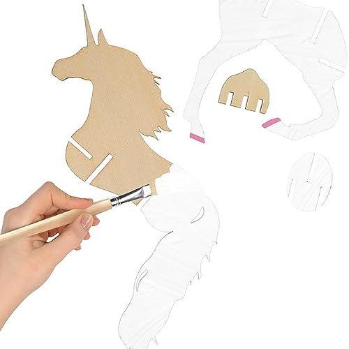 LEISURE ARTS - 3D Puzzle, 14 Piece kit, Wood Build It Unicorn, Wood Building Kits, DIY Wood Projects, Wooden 3D Puzzles, Wood Kits for All Ages, Wood LEISURE ARTS