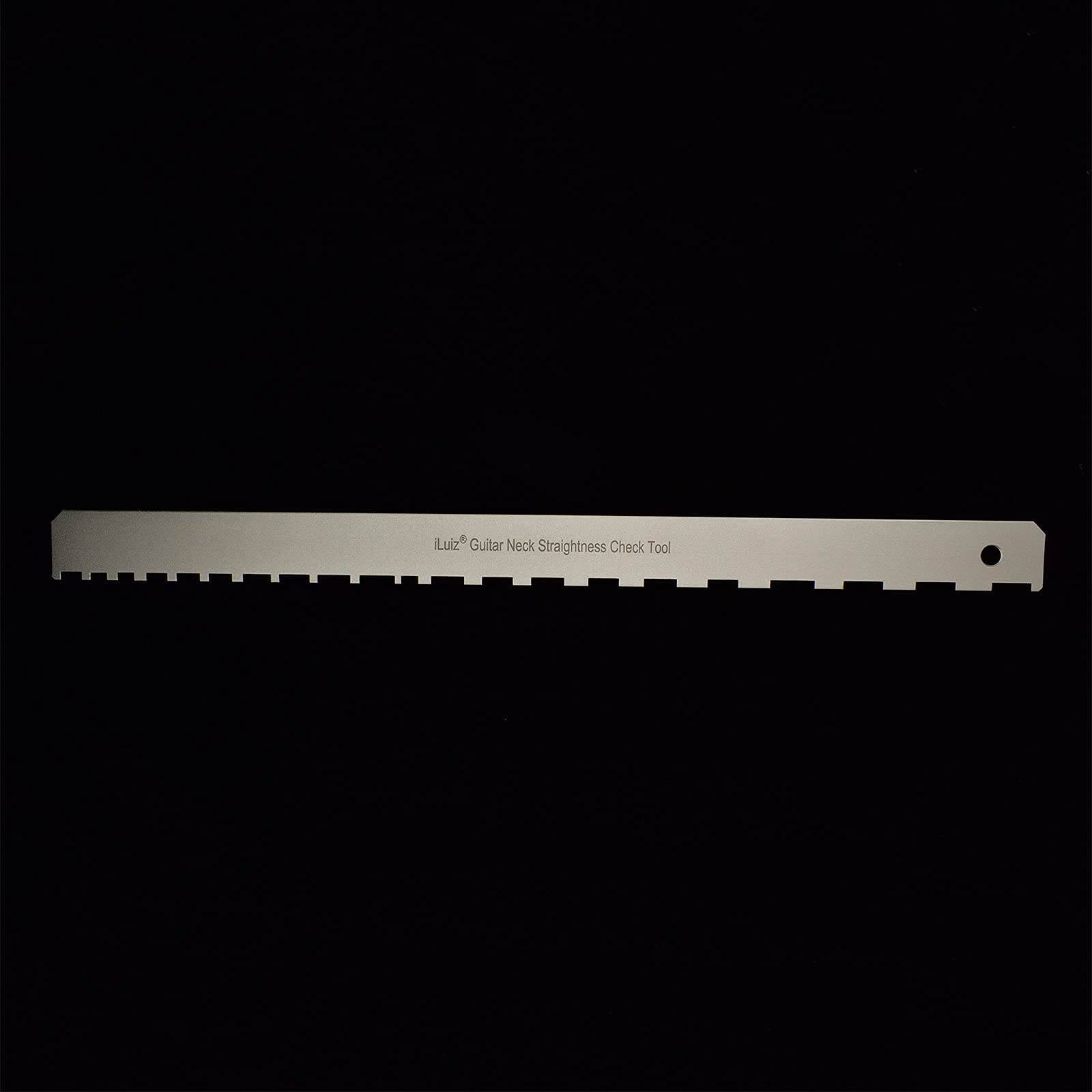 iLuiz Guitar Neck Notched Straight Edge Luthiers Tool for Gibson Fender and Most of Guitar Fretboard and Frets - WoodArtSupply