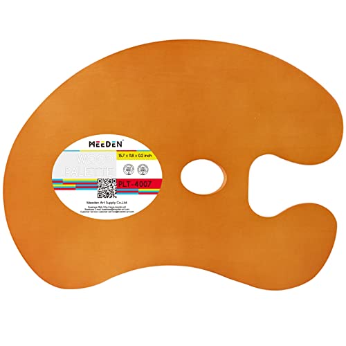 MEEDEN Wood Paint Palette Oil Finished, Acrylic Paint Palette 15.7"x11.8", Oil Paint Palette, Painting Palette, Art Palette, Artist Palette with MEEDEN