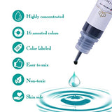 YRYM HT Candle Dye - 16 Popular Colors, Liquid Color Dye for Candle Making, Safe and Natural （16 Bottle） YRYM HT