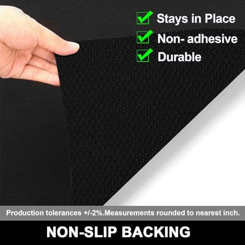 AiBOB Garage Floor Mat, 36 X 60 inches, Oil Spill Mat Under Car, Waterproof Backing Absorbent Pad Protects Floor, Durable, Reusable, Black - WoodArtSupply