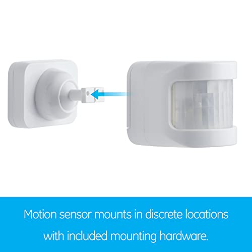 mySelectSmart 59315 GE Wireless Lighting Control, Activated, 1-Polarized Outlet, detects 20ft, 150ft. Signal Range, 3pc Multipack of 36235, Motion mySelectSmart