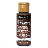 DecoArt Dazzling Metallics 2-Ounce Rich Espresso Acrylic Paint ,Brown DecoArt
