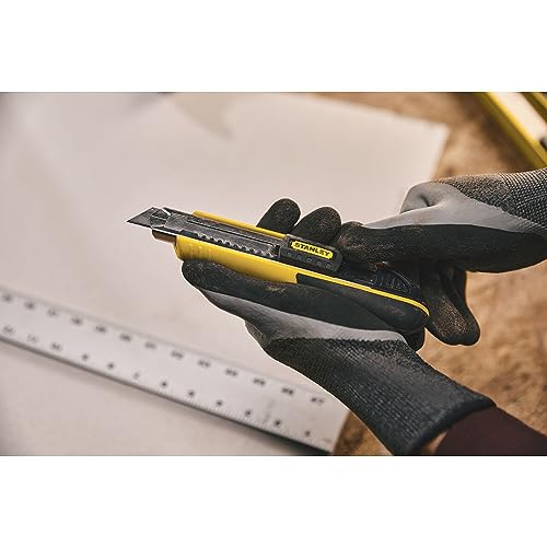 Stanley 10-481 FatMax Snap-Off Knife, 18mm,Silver/Yellow/Black Stanley