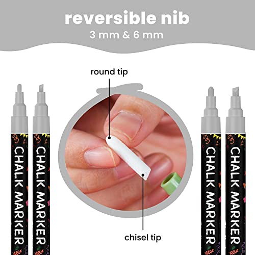 Chalkola Artist Bundle - 5 Black Variety + 5 Silver Variety Chalkola