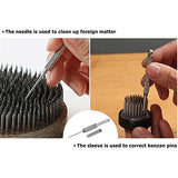 Japanese Ikebana Kit Floral Frog Japanese Flower Arranging Supplies Flower Container with Needle Straightening Tool & Kenzan - 2.4inch Flower Frog, Eggone