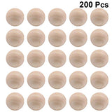 Milisten 200Pcs DIY Wooden Balls 14MM Unfinished Wooden Beads Jewelry Making Accessories Without Hole for DIY Milisten