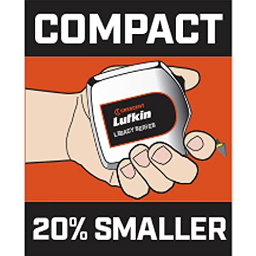 Crescent Lufkin 1/2 x 12' Chrome Case Yellow Clad Tape Measure - L912-02 Lufkin