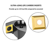 SpeTool CNC Spoilboard Surfacing Router Bit 1/2 Shank 2 Inch Cutting Diameter, Slab Flatting Router Bit Carbide Insert Planing Bit Wood Bottom SpeTool