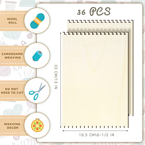 Beginners Wooden Loom Notched Weaving Loom Basket Weaving Loom Tools Accessories for Kids Adult Art Craft Activity Jewelry Motor Skills Crochet Minatee