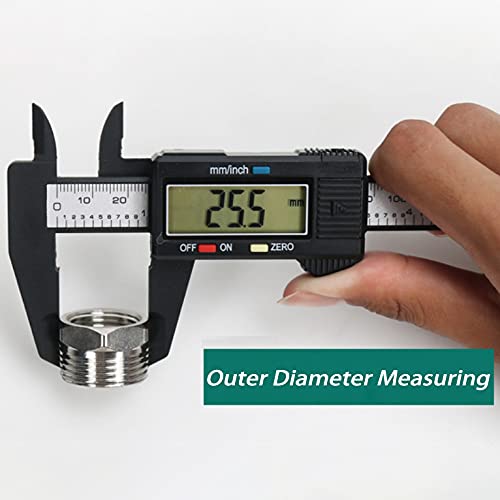 Digital Calipers,Electronic Digital Calipers,YKLSXKC LCD Screen displays 0-6"Caliper Measuring Tool,inch and Millimeter Conversion, Suitable for YKLSXKC