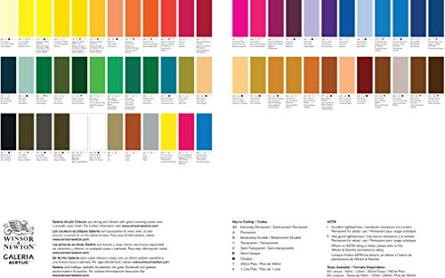 Winsor & Newton Galeria Acrylic Color, 200ml (6.75-oz) Tube, Mars Black Winsor & Newton