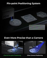 xTool S1 Laser Engraver All-in-one Kit with Rotary, Engraving on Tumbler Ring, 20W Laser Cutter Machine, Cut 10mm Wood, Beginner-friendly for Jewelry xTool