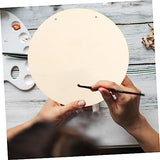 Operitacx 2 Sets DIY Door Hanging Sign Unfinished Wood Sign Unfinished Wood Crafts Blanks Decorative Wood Plaque DIY Crafts Blank Sign Unfinished Operitacx
