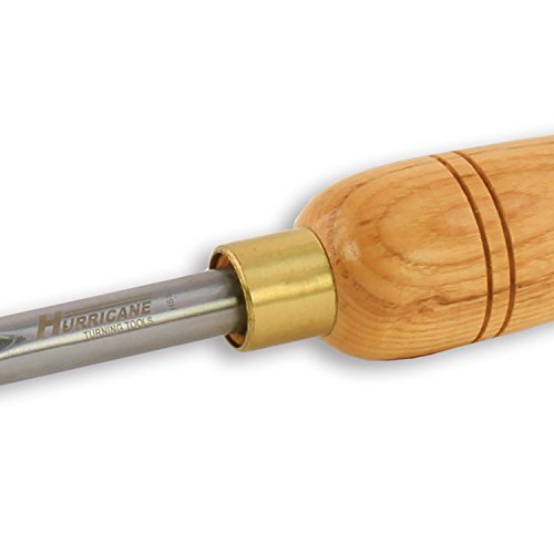 Hurricane Turning Tools, HTT-101, High Speed Steel, 1/2" Bowl Gouge (3/8" Flute) for Woodturning Hurricane Turning Tools
