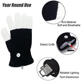 Luwint Children LED Finger Light Up Gloves - Glow Flashing Cool Fun Toys for Kids, Boy Girl 7-12 Years Luwint