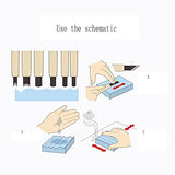 Sharpening Stones for Wood Carving Tools - Whetstones Carvers Sharpener -Gouge Stone 400 & 1000 Grit with Removable Nonslip Pads and A Bamboo Base, WoodArtSupply