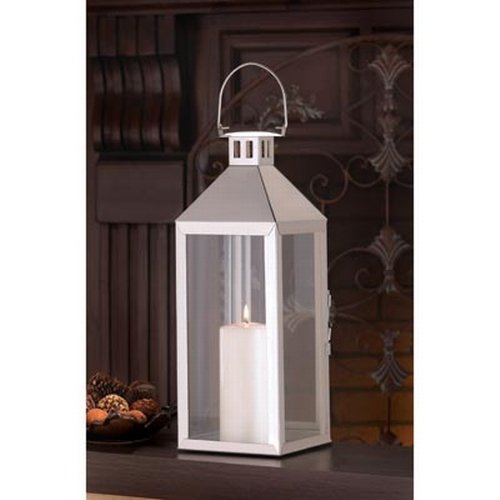 Accent Plus 57071782 Modern Candle Lantern, No Size, Gray Gifts & Decors